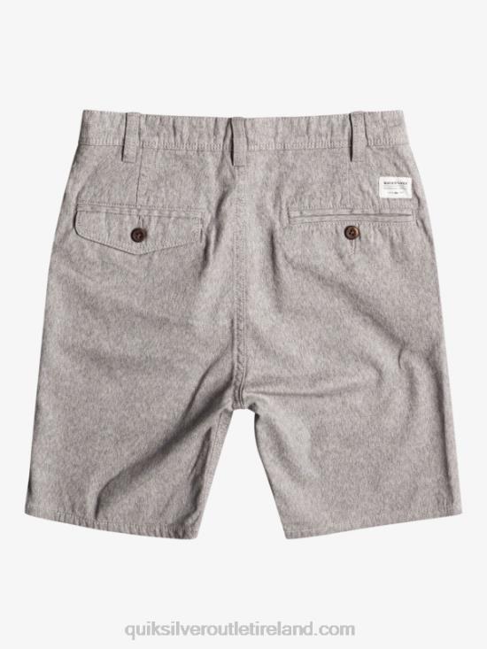 Boys Quiksilver 8-16 Everyday 17 Chino Shorts N02TD2286 light grey heather