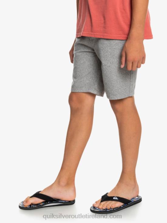 Boys Quiksilver 8-16 Everyday 17 Chino Shorts N02TD2286 light grey heather