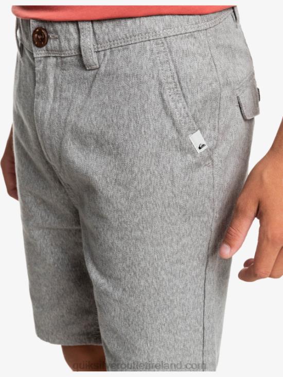 Boys Quiksilver 8-16 Everyday 17 Chino Shorts N02TD2286 light grey heather