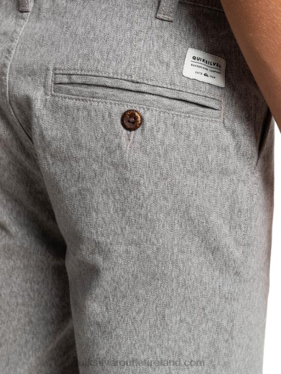 Boys Quiksilver 8-16 Everyday 17 Chino Shorts N02TD2286 light grey heather