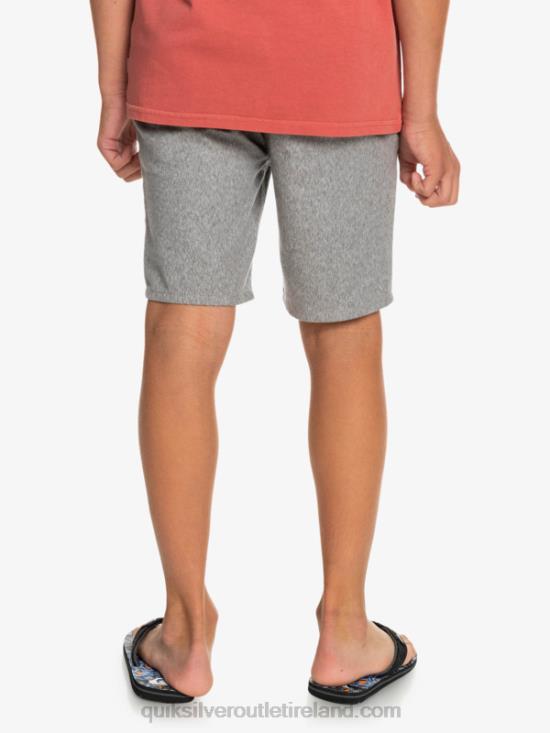 Boys Quiksilver 8-16 Everyday 17 Chino Shorts N02TD2286 light grey heather