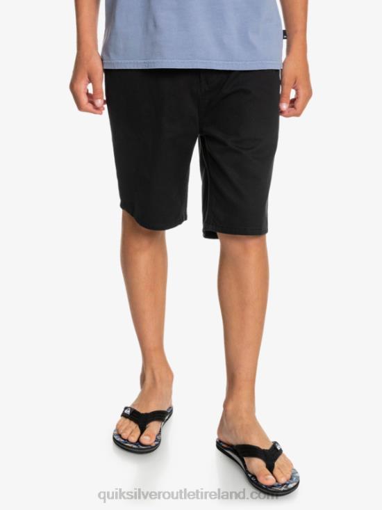 Boys Quiksilver 8-16 Everyday 17 Chino Shorts N02TD2287 black