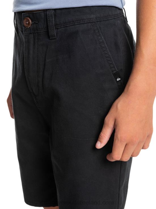 Boys Quiksilver 8-16 Everyday 17 Chino Shorts N02TD2287 black