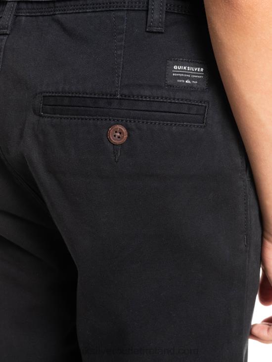 Boys Quiksilver 8-16 Everyday 17 Chino Shorts N02TD2287 black