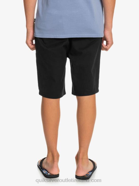 Boys Quiksilver 8-16 Everyday 17 Chino Shorts N02TD2287 black