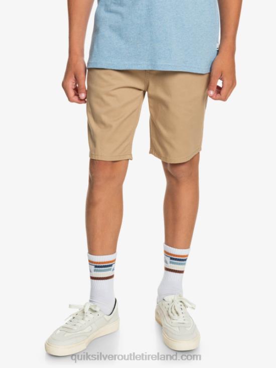 Boys Quiksilver 8-16 Everyday 17 Chino Shorts N02TD2288 incense
