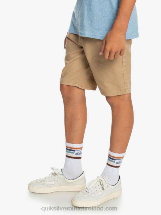 Boys Quiksilver 8-16 Everyday 17 Chino Shorts N02TD2288 incense