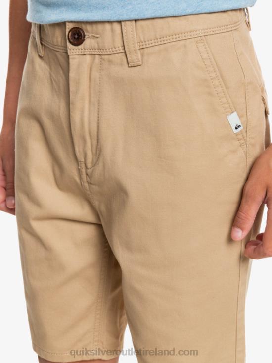Boys Quiksilver 8-16 Everyday 17 Chino Shorts N02TD2288 incense