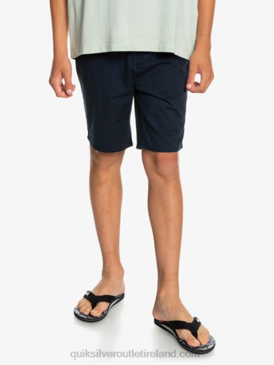 Boys Quiksilver 8-16 Everyday 17 Chino Shorts N02TD2289 navy blazer