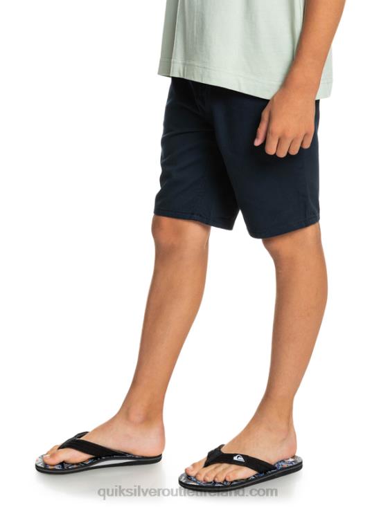 Boys Quiksilver 8-16 Everyday 17 Chino Shorts N02TD2289 navy blazer