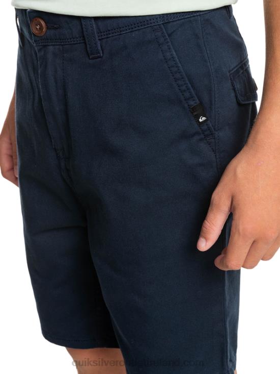 Boys Quiksilver 8-16 Everyday 17 Chino Shorts N02TD2289 navy blazer