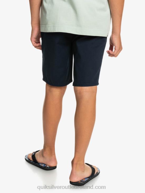 Boys Quiksilver 8-16 Everyday 17 Chino Shorts N02TD2289 navy blazer