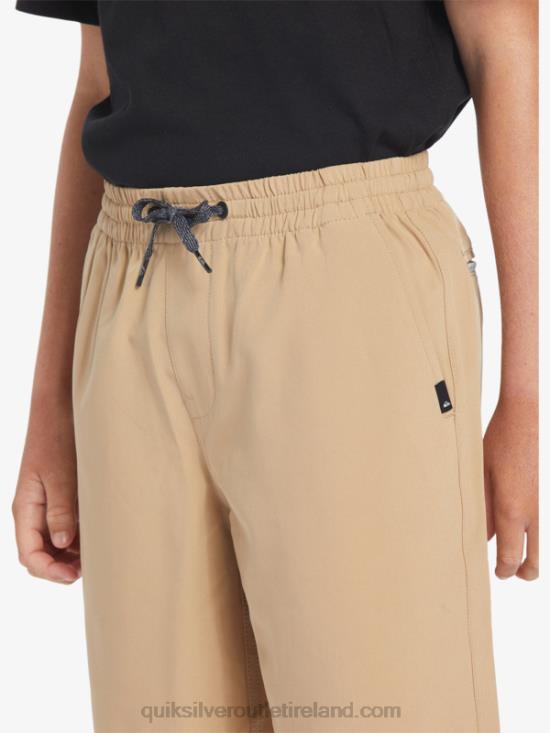 Boys Quiksilver 8-16 Ocean Elastic Amph Yth 18 Hybrid Shorts N02TD2257 plage