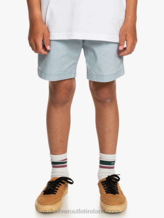 Boys Quiksilver 8-16 Taxer 15 Elastic Waist Shorts N02TD2082 celestial blue