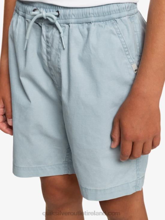 Boys Quiksilver 8-16 Taxer 15 Elastic Waist Shorts N02TD2082 celestial blue