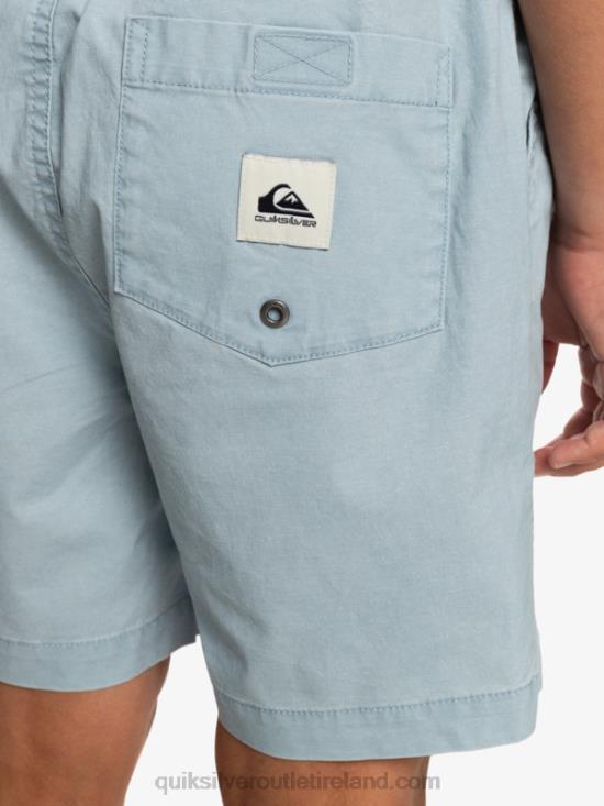 Boys Quiksilver 8-16 Taxer 15 Elastic Waist Shorts N02TD2082 celestial blue