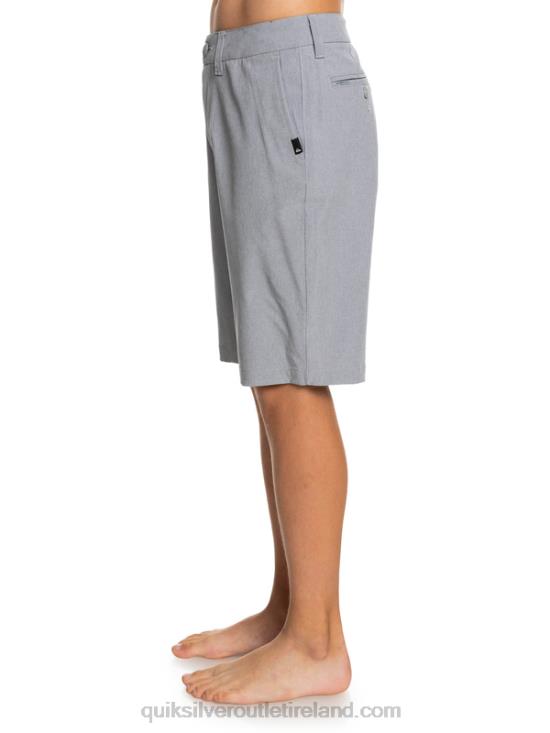 Boys Quiksilver 8-16 Union Heather Amphibian 19 Hybrid Shorts N02TD2314 sleet