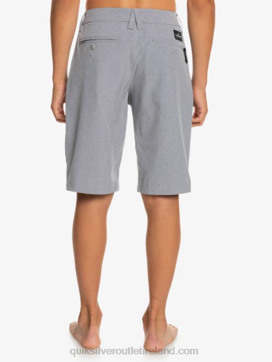 Boys Quiksilver 8-16 Union Heather Amphibian 19 Hybrid Shorts N02TD2314 sleet