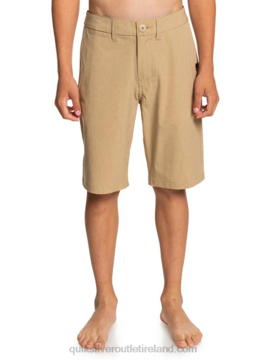 Boys Quiksilver 8-16 Union Heather Amphibian 19 Hybrid Shorts N02TD2315 plage