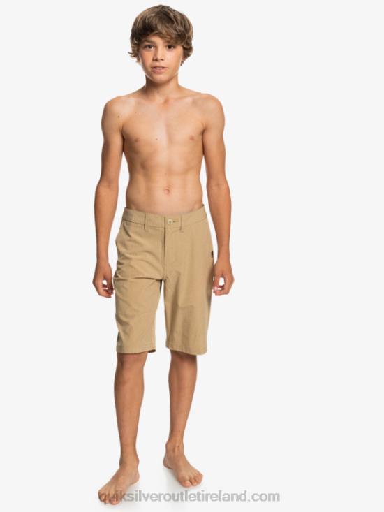 Boys Quiksilver 8-16 Union Heather Amphibian 19 Hybrid Shorts N02TD2315 plage