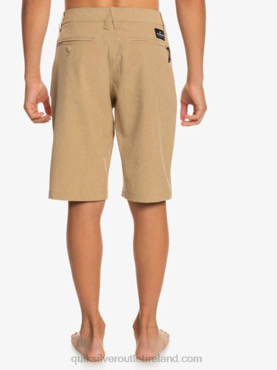 Boys Quiksilver 8-16 Union Heather Amphibian 19 Hybrid Shorts N02TD2315 plage