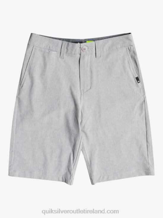 Boys Quiksilver 8-16 Union Heather Amphibian 19 Hybrid Shorts N02TD2326 sleet