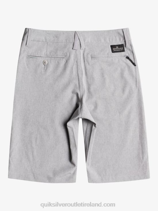 Boys Quiksilver 8-16 Union Heather Amphibian 19 Hybrid Shorts N02TD2326 sleet