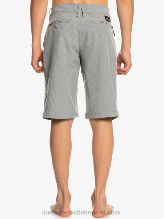 Boys Quiksilver 8-16 Union Heather Amphibian 19 Hybrid Shorts N02TD2326 sleet