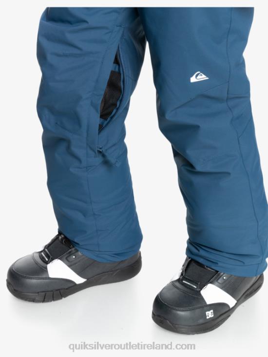 Boys Quiksilver 8-16 Estate Insulated Blue Snow Pants 8-16 N02TD2292 insignia blue
