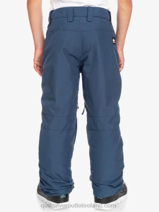 Boys Quiksilver 8-16 Estate Insulated Blue Snow Pants 8-16 N02TD2292 insignia blue