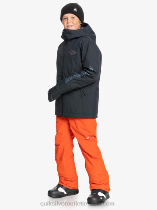 Boys Quiksilver 8-16 Estate Insulated Orange Snow Pants 8-16 N02TD2291 pureed pumpkin