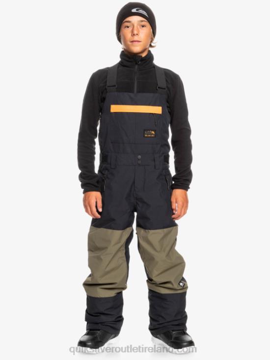 Boys Quiksilver 8-16 Mash Up Insulated Snow Bib Pants N02TD2318 true black
