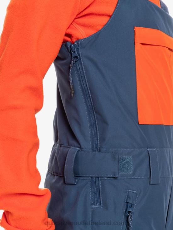Boys Quiksilver 8-16 Mash Up Insulated Snow Bib Pants N02TD2319 insignia blue