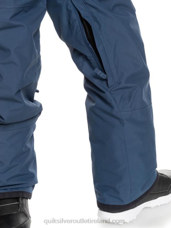 Boys Quiksilver 8-16 Mash Up Insulated Snow Bib Pants N02TD2319 insignia blue