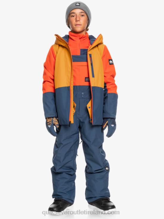 Boys Quiksilver 8-16 Mash Up Insulated Snow Bib Pants N02TD2319 insignia blue