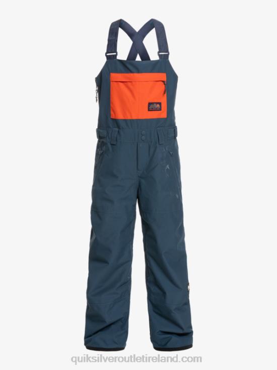 Boys Quiksilver 8-16 Mash Up Insulated Snow Bib Pants N02TD2319 insignia blue