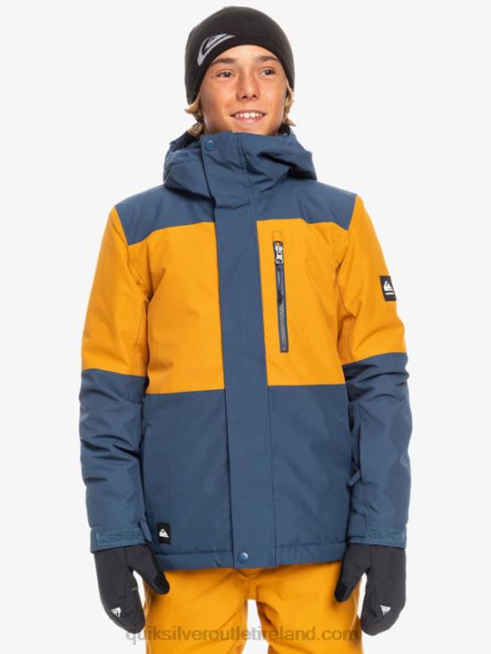 Boys Quiksilver 8-16 Mission Block Technical Snow Jacket N02TD2338 insignia blue
