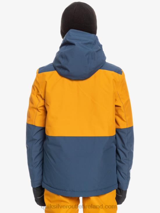 Boys Quiksilver 8-16 Mission Block Technical Snow Jacket N02TD2338 insignia blue