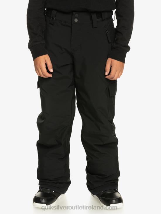 Boys Quiksilver 8-16 Porter Insulated Black Snow Pants N02TD2258 true black