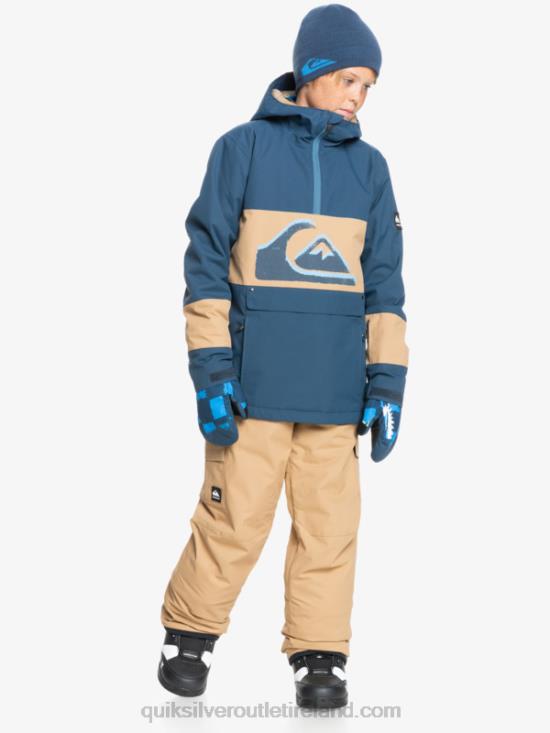 Boys Quiksilver 8-16 Porter Insulated Khaki Snow Pants N02TD2260 tannin