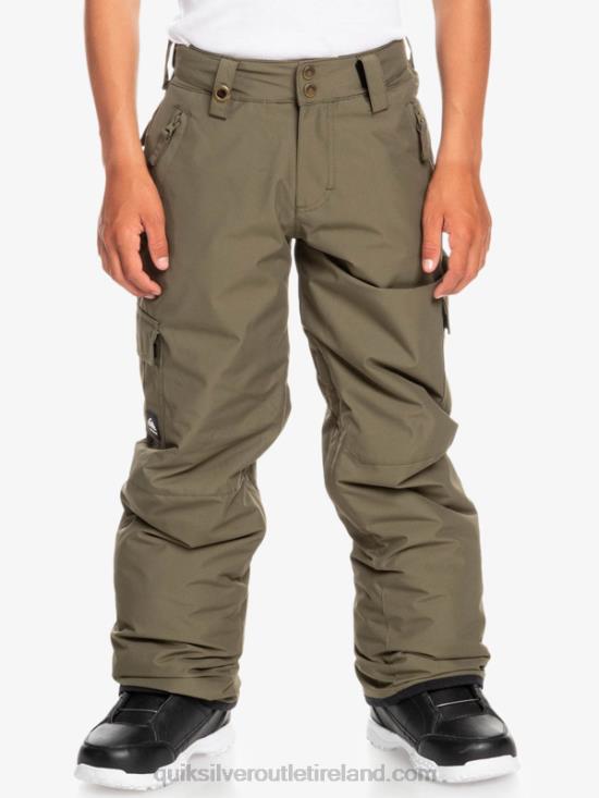 Boys Quiksilver 8-16 Porter Snow Pants N02TD2259 grape leaf