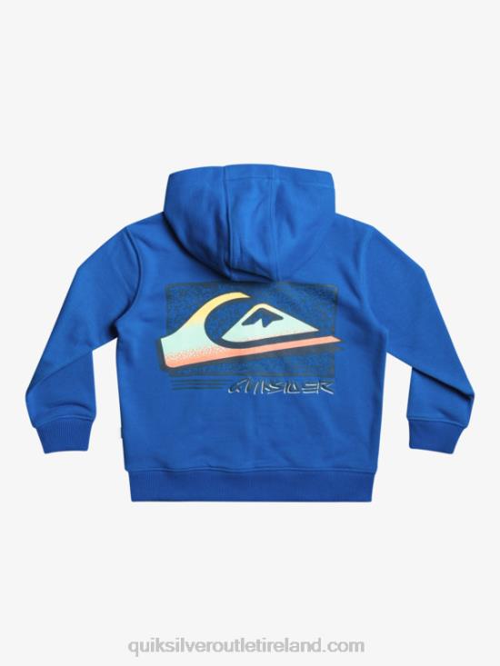 Boys Quiksilver 2-7 Retro Risks Zip-Up Hoodie N02TD2234 snorkel blue