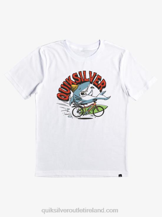 Boys Quiksilver 2-7 At Risks T-shirt N02TD2170 white