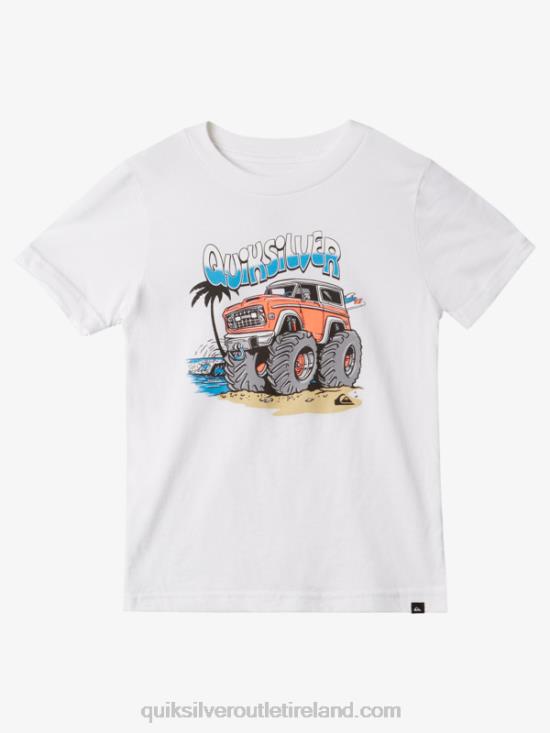 Boys Quiksilver 2-7 Double Parked T-Shirt N02TD1973 white