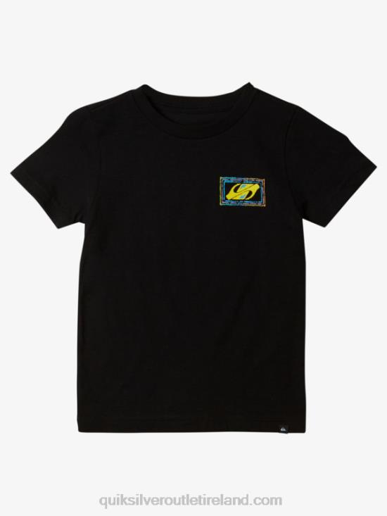 Boys Quiksilver 2-7 Echoed Beat T-Shirt N02TD1947 black