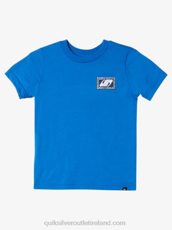 Boys Quiksilver 2-7 Echoed Beat T-Shirt N02TD1948 turkish sea
