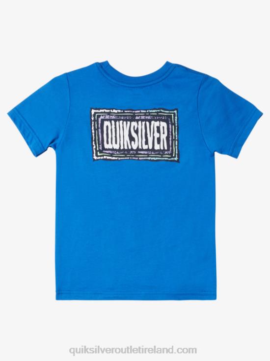 Boys Quiksilver 2-7 Echoed Beat T-Shirt N02TD1948 turkish sea