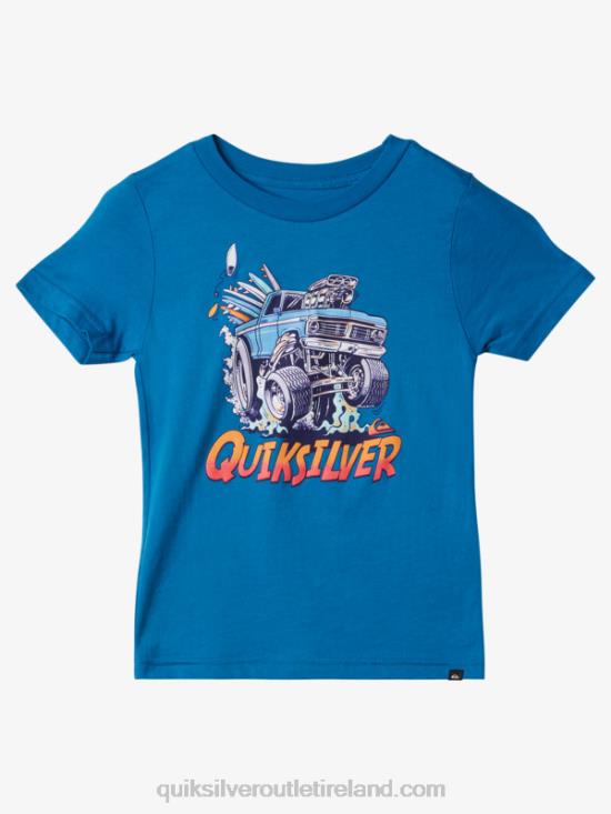 Boys Quiksilver 2-7 Getaway Car T-shirt N02TD1949 snorkel blue