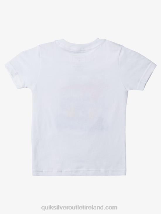Boys Quiksilver 2-7 Getaway Car T-shirt N02TD1950 white