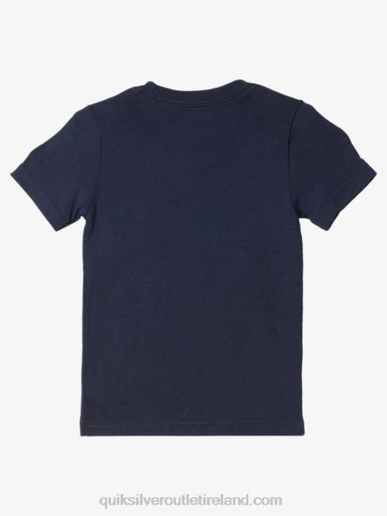 Boys Quiksilver 2-7 Home Of The Wave T-Shirt N02TD1931 navy blazer
